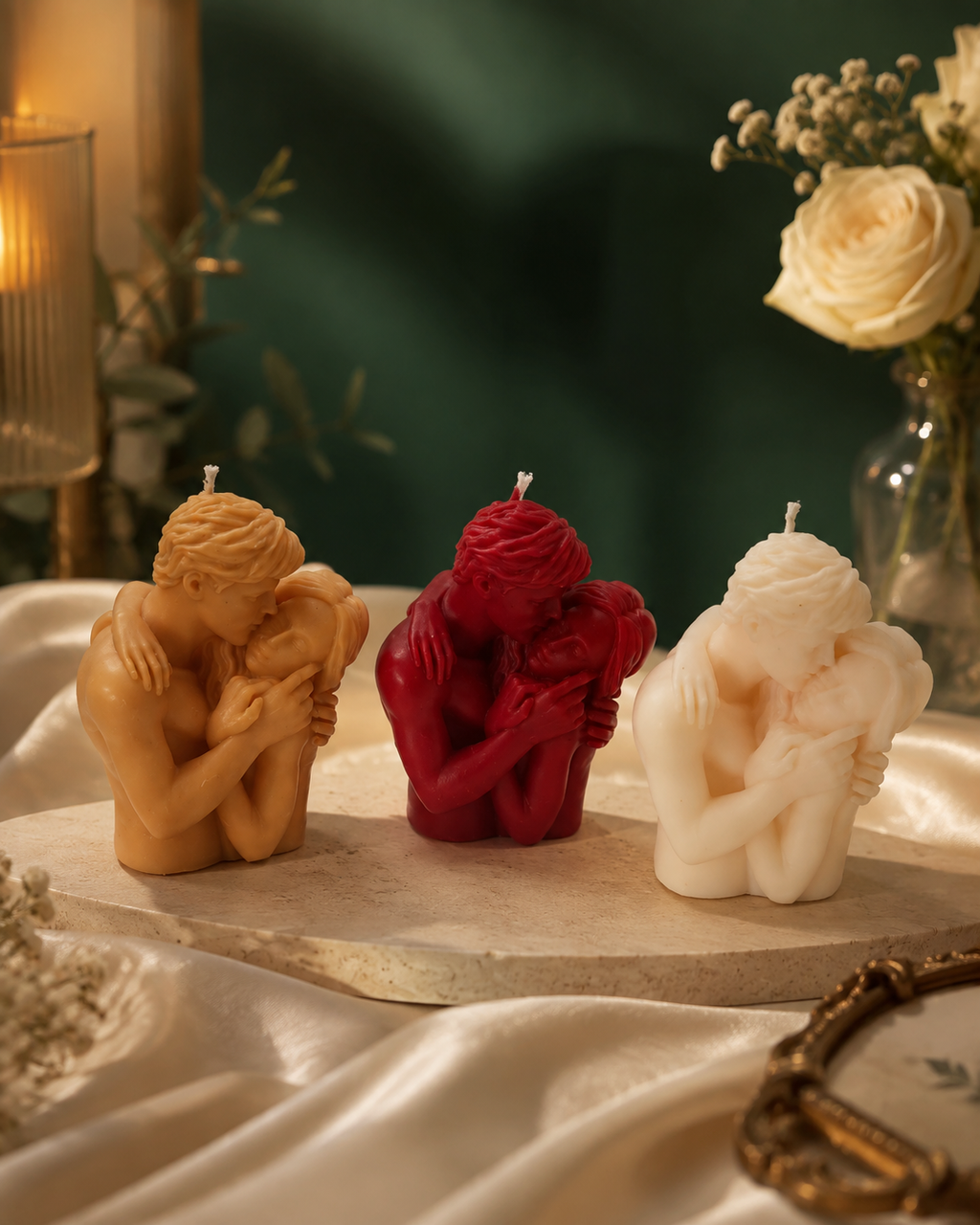 Madhura Deepa | Couple Kiss Candle