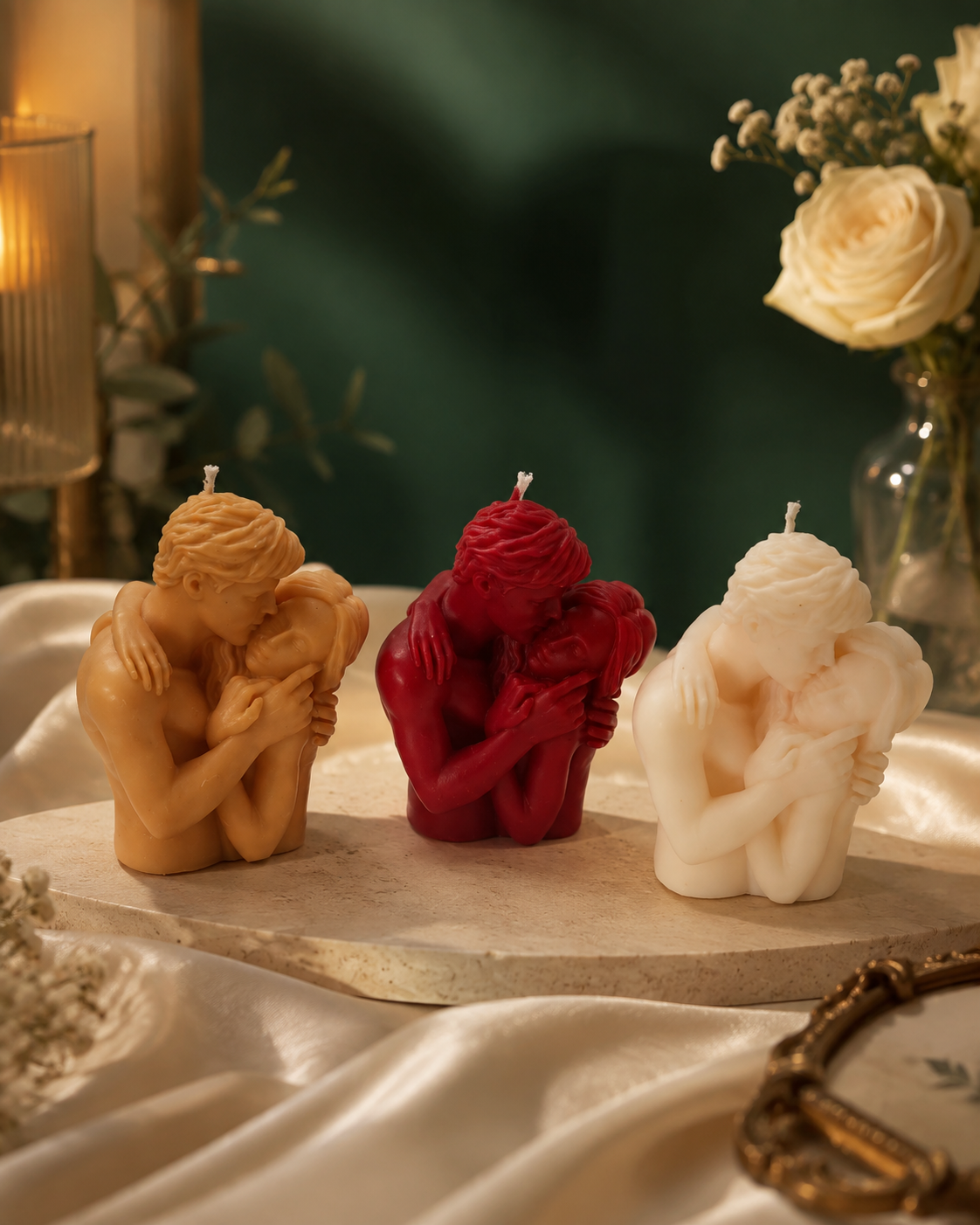 Madhura Deepa | Couple Kiss Candle