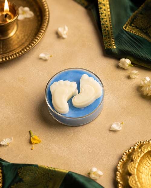 Gokula Paadam | Krishna Footprints Tealight Candle