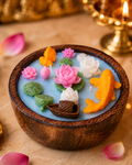 Lotus Lake | Wooden Bowl Candle