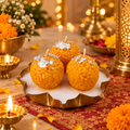 Laddu Deepa | Three Laddu Lotus Urli Candle