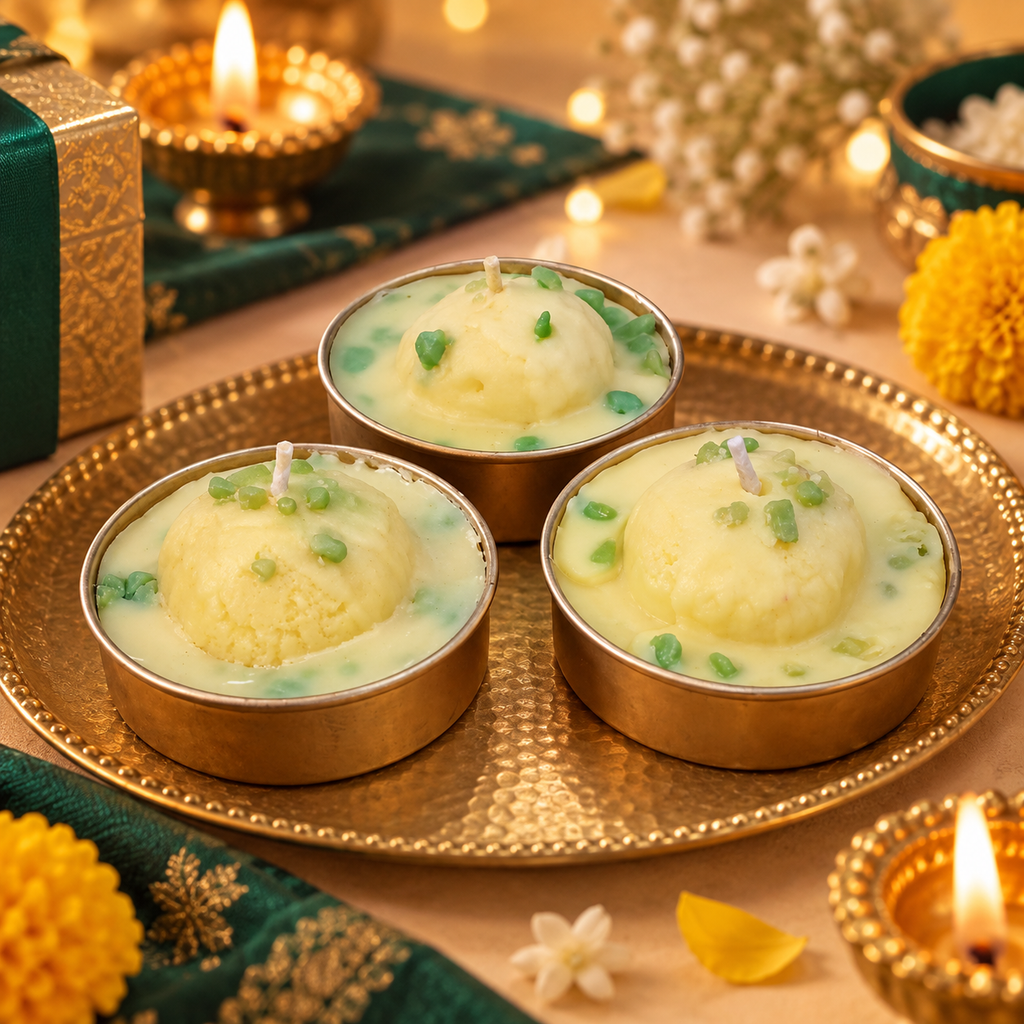 Rasamalai Jyoti | Individual Rasamalai Candle