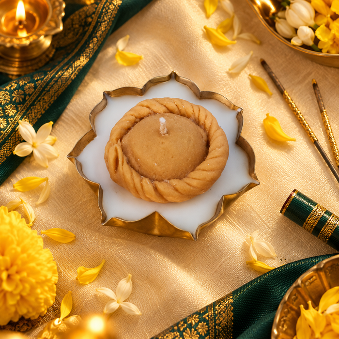 Poorna Madhuram | Badushah Lotus Urli Candle