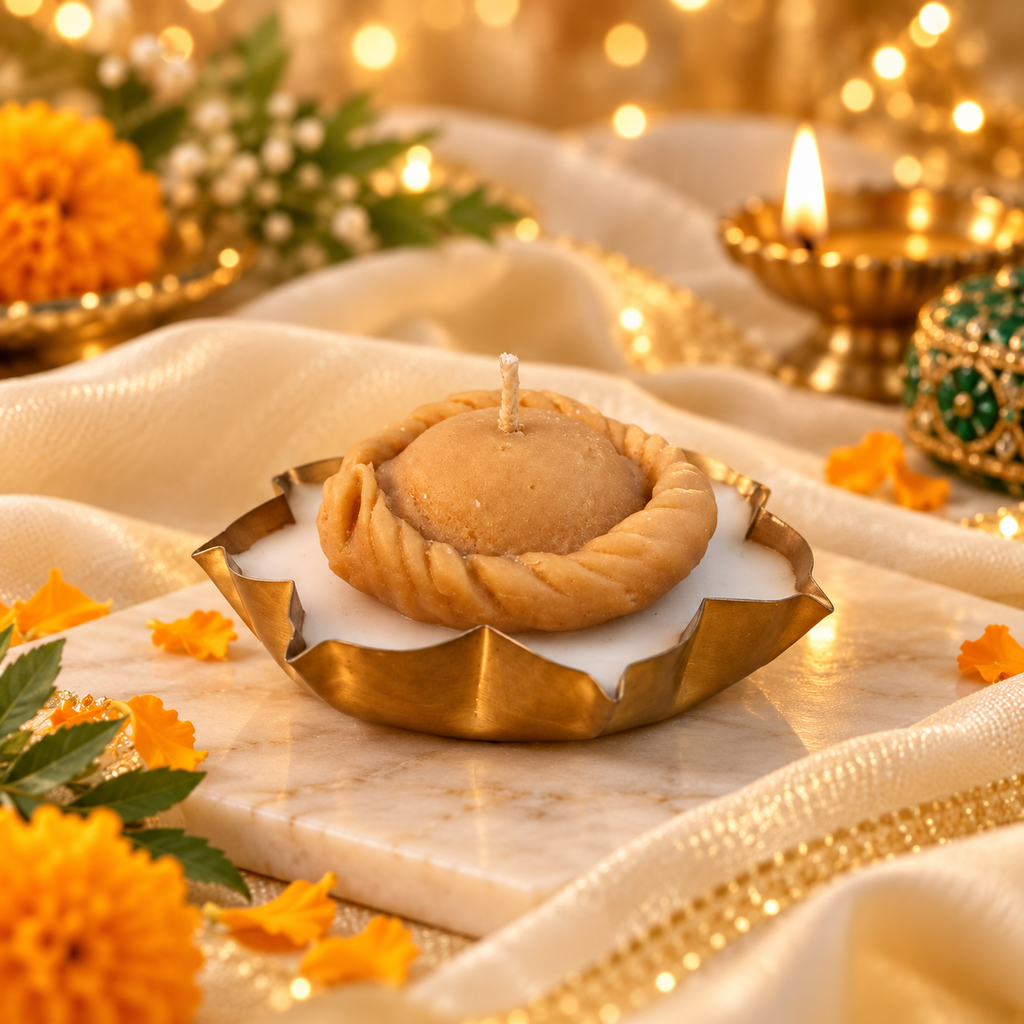 Poorna Madhuram | Badushah Lotus Urli Candle