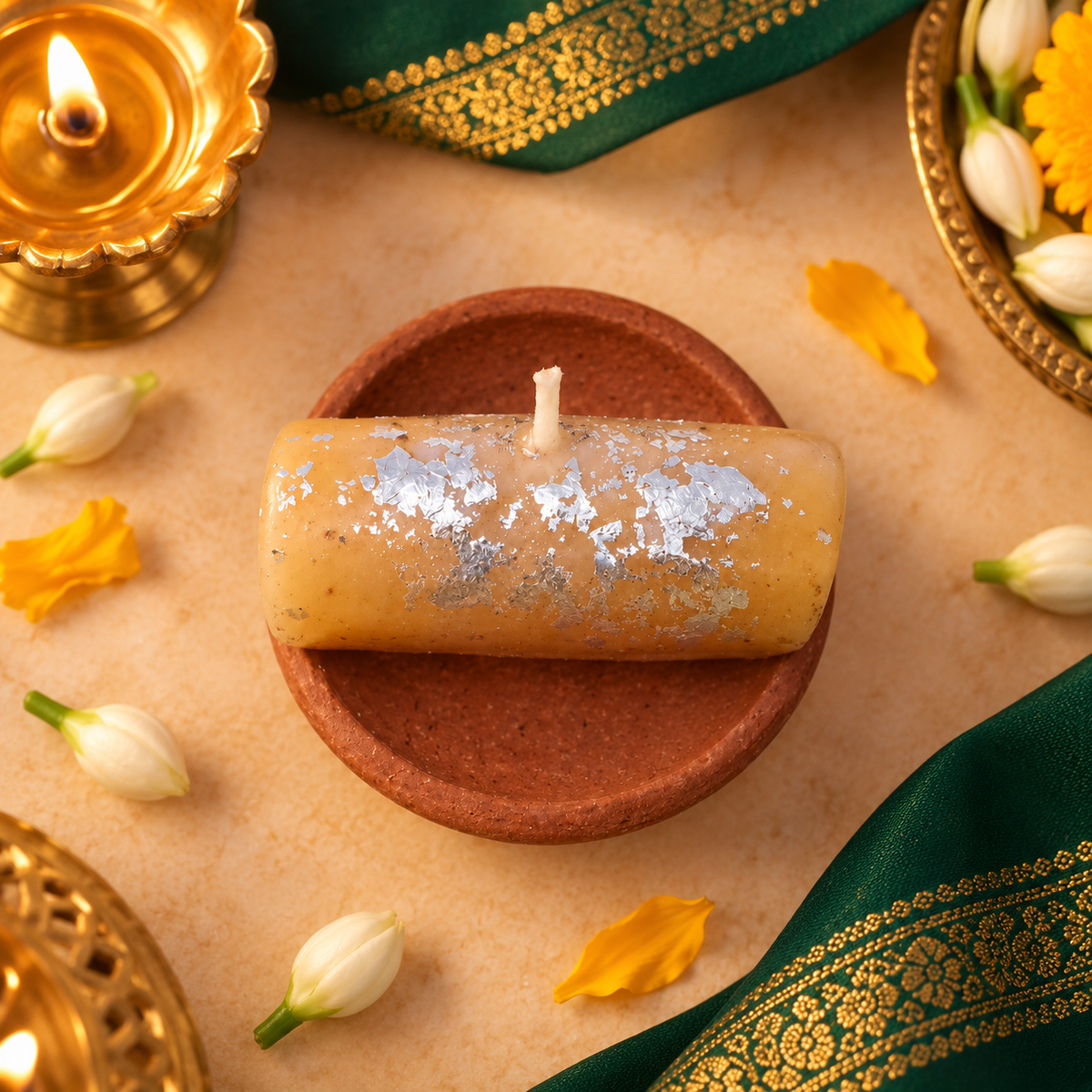 Kaju Pista Roll Jyoti | Individual Kaju Pista Roll Candle