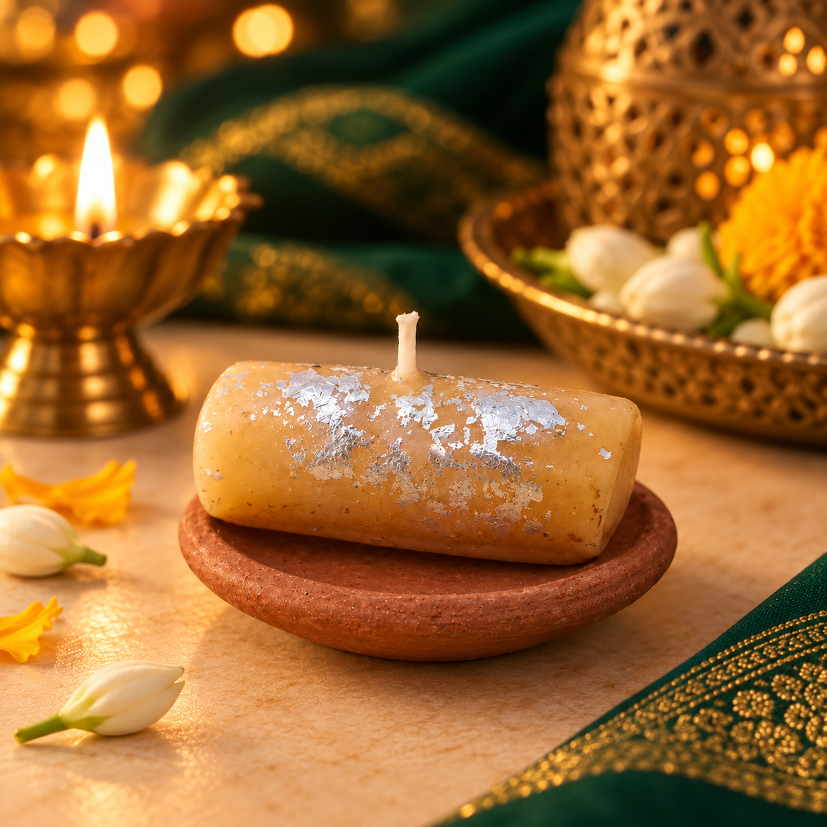 Kaju Pista Roll Jyoti | Individual Kaju Pista Roll Candle