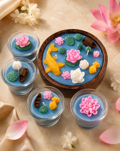 Still Waters Ritual Set | Lotus Lake & Fragments of Stillness Candle Set