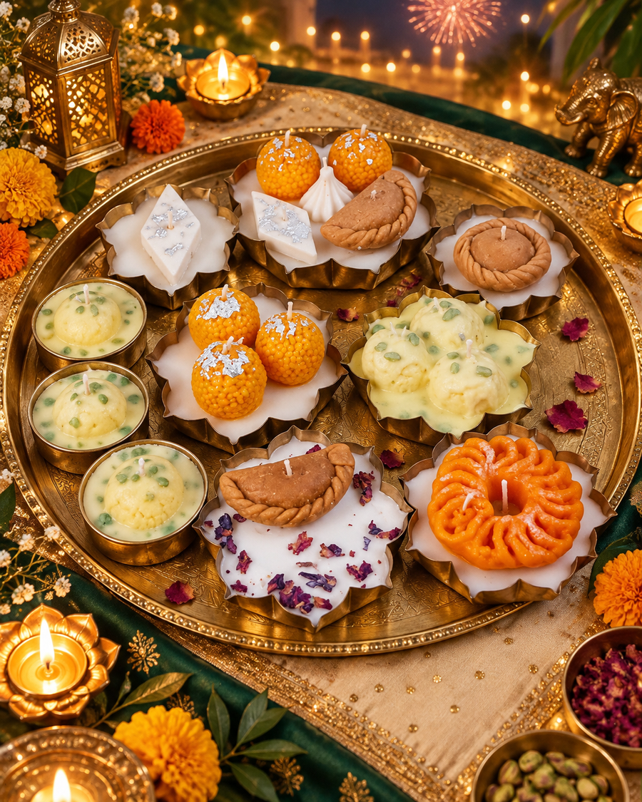 Diwali Mithai Urli Candles